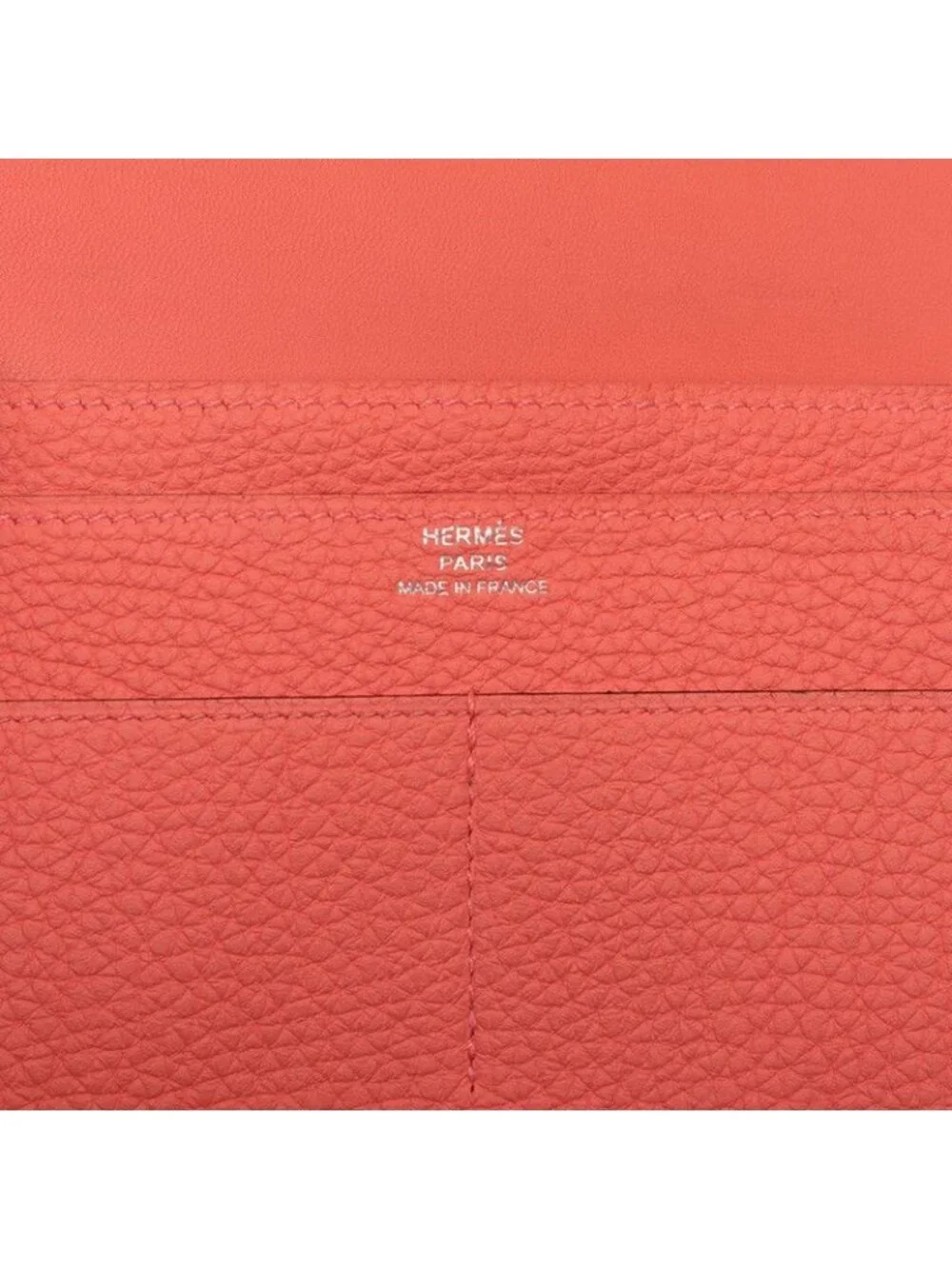 Hermes Dogon GM Bifold Wallet Pink Taurillon Clemence